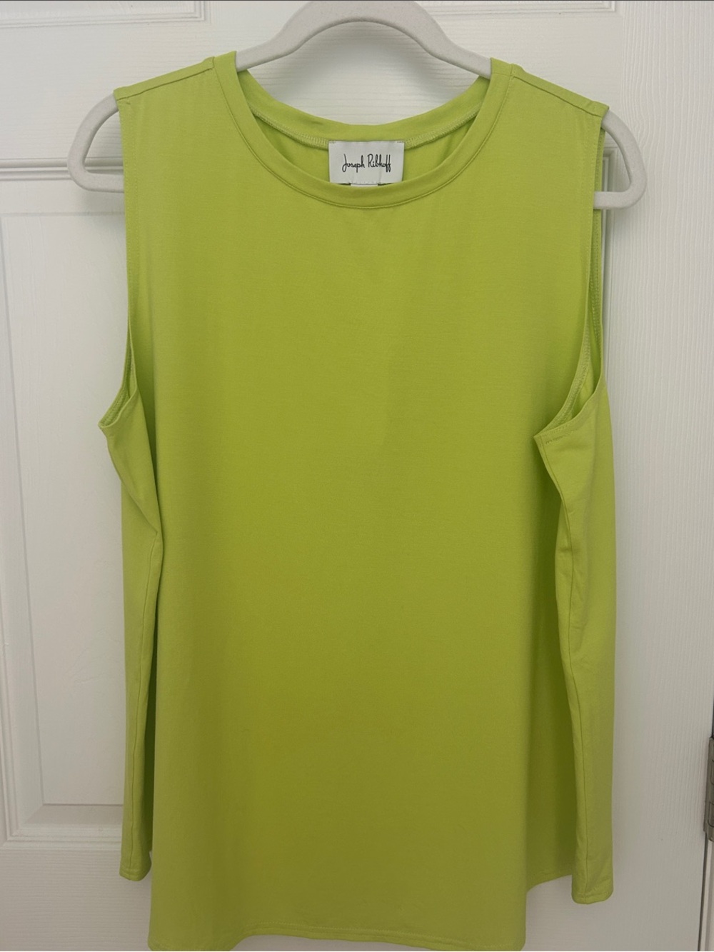 Joseph Ribkoff Bright Lime Green Sleeveless Tank